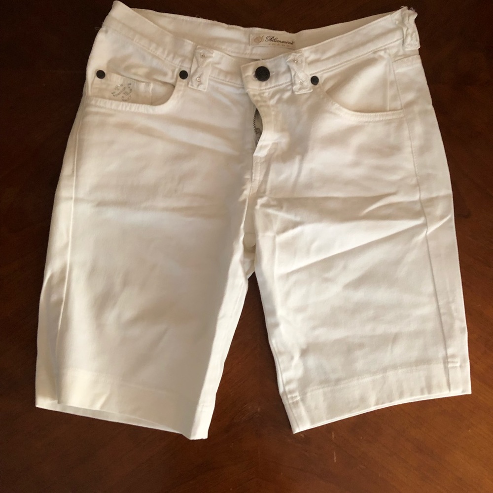Blumarine white shorts